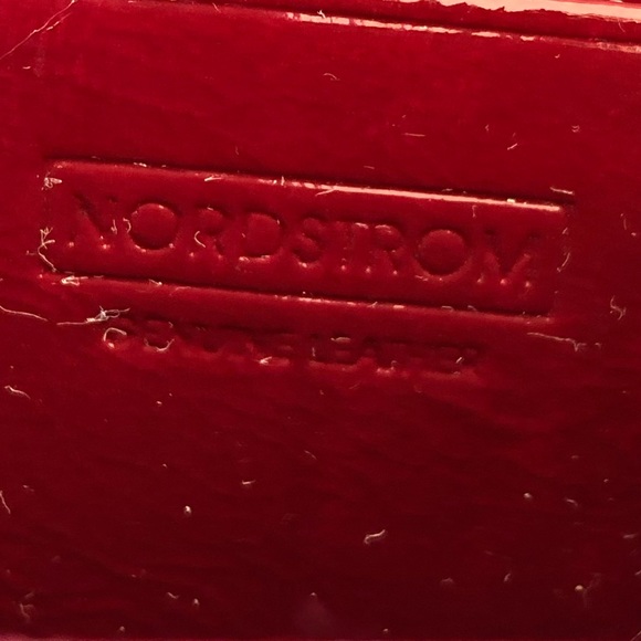 SOLD—NORDSTROM Red Patent Leather Wallet Clutch - Picture 3 of 8